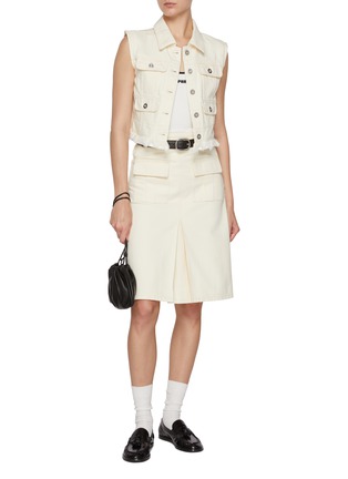 模特儿示范图 - 点击放大 - SELF-PORTRAIT - Contrast Trim Jersey Strap Top
