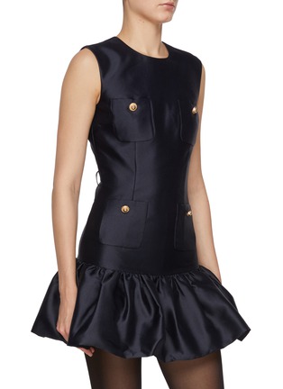 细节 - 点击放大 - SELF-PORTRAIT - Flounced Taffeta Mini Dress