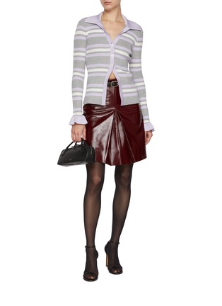 模特儿示范图 - 点击放大 - SELF-PORTRAIT - Stripe Knit Top