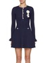 首图 - 点击放大 - SELF-PORTRAIT - Crochet Flower Pointelle Knit Mini Dress