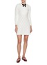 模特儿示范图 - 点击放大 - SELF-PORTRAIT - Bib Knit Mini Dress
