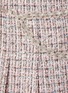  - SELF-PORTRAIT - Crystal Belt Pleated Bouclé Mini Skirt