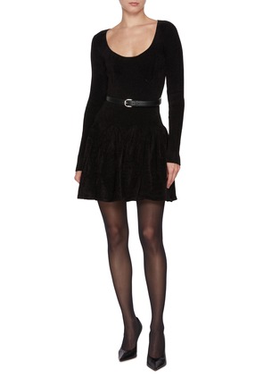 模特儿示范图 - 点击放大 - SELF-PORTRAIT - Chenille Knit Mini Dress
