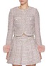 首图 - 点击放大 - SELF-PORTRAIT - Faux Fur Cuff Embellished Bouclé Jacket