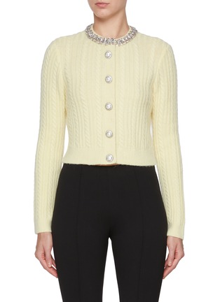 首图 - 点击放大 - SELF-PORTRAIT - Crystal Embellished Knit Cardigan