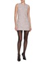 模特儿示范图 - 点击放大 - SELF-PORTRAIT - Sleeveless Bouclé Mini Dress