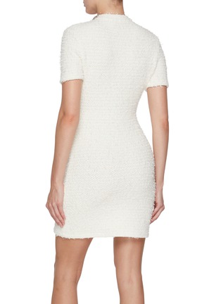 背面 - 点击放大 - SELF-PORTRAIT - Crystal Embellished Textured Knit Mini Dress