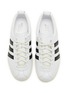 模特儿示范图 - 点击放大 - ADIDAS - 女款 Blanc W 系带皮革运动鞋