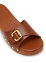 细节 - 点击放大 - CHLOÉ - Jeannette Leather Wooden Clogs