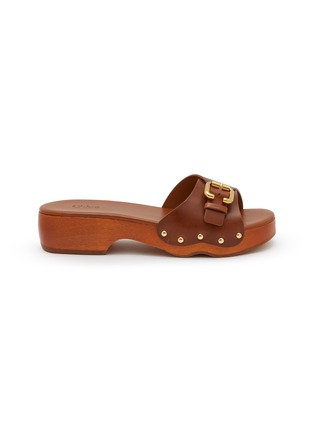 首图 - 点击放大 - CHLOÉ - Jeannette Leather Wooden Clogs