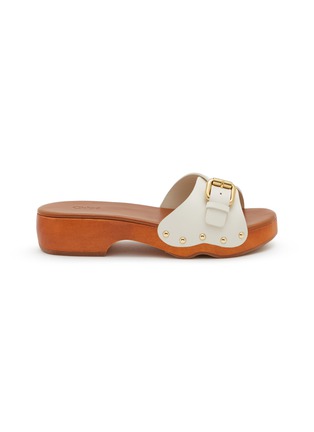 首图 - 点击放大 - CHLOÉ - Jeannette Leather Wooden Clogs
