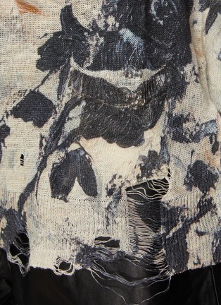  - R13 - Floral Print Boyfriend Linen Cardigan