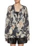 首图 - 点击放大 - R13 - Floral Print Boyfriend Linen Cardigan