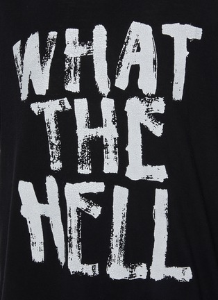  - R13 - What The Hell Print Relaxed Cotton Cashmere T-Shirt