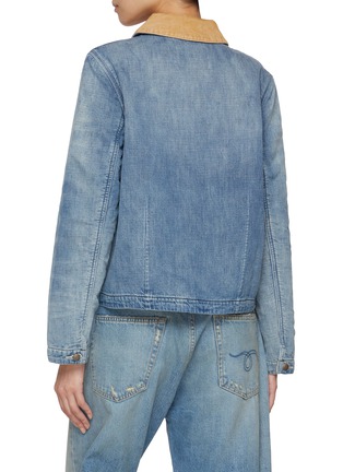 背面 - 点击放大 - R13 - Cropped Chore Medium Wash Jacket