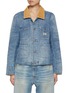 首图 - 点击放大 - R13 - Cropped Chore Medium Wash Jacket