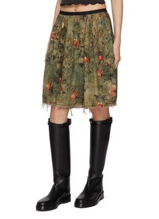细节 - 点击放大 - R13 - Reversible Knee Length Cotton Kilt Skirt