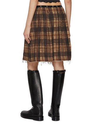 背面 - 点击放大 - R13 - Reversible Knee Length Cotton Kilt Skirt