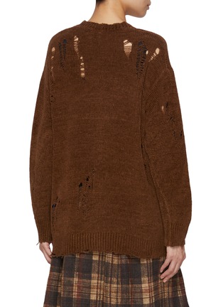 背面 - 点击放大 - R13 - Distressed Boyfriend Cardigan