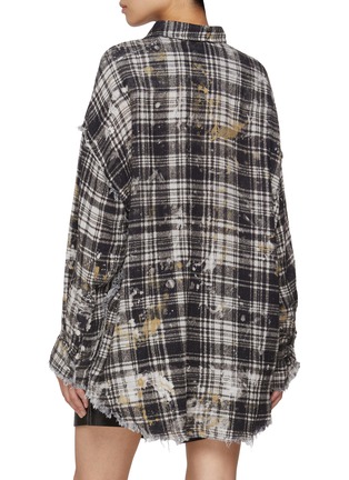 背面 - 点击放大 - R13 - Shredded Seam Drop Shoulder Cotton Shirt