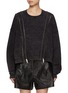 首图 - 点击放大 - R13 - Zippered Crewneck Cotton Sweatshirt