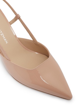 细节 - 点击放大 - STUART WEITZMAN - Vinnie 50 Patent Leather Slingback Pumps