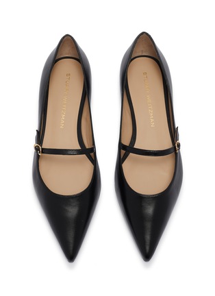 细节 - 点击放大 - STUART WEITZMAN - Emilia Leather Mary Jane Flats