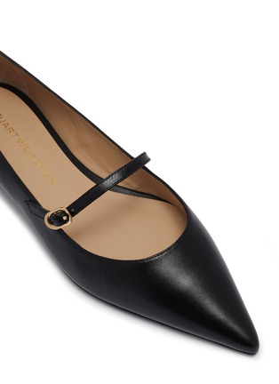 细节 - 点击放大 - STUART WEITZMAN - Emilia Leather Mary Jane Flats