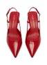 细节 - 点击放大 - STUART WEITZMAN - Vinnie 50 Patent Leather Slingback Pumps