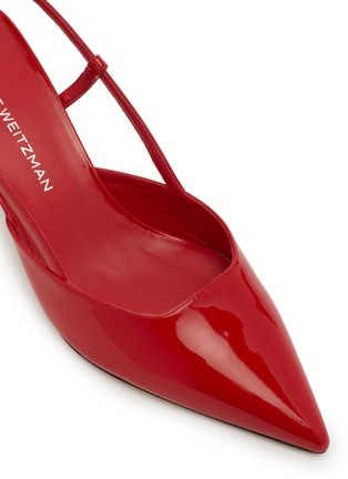 细节 - 点击放大 - STUART WEITZMAN - Vinnie 50 Patent Leather Slingback Pumps