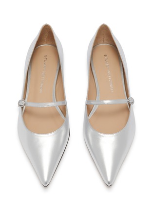 细节 - 点击放大 - STUART WEITZMAN - Emilia Leather Mary Jane Flats
