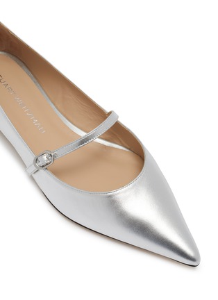 细节 - 点击放大 - STUART WEITZMAN - Emilia Leather Mary Jane Flats