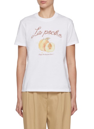 首图 - 点击放大 - MO&CO. - Le Peche Graphic Cotton T-shirt