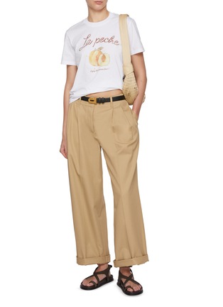 模特儿示范图 - 点击放大 - MO&CO. - Le Peche Graphic Cotton T-shirt