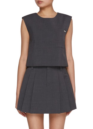 首图 - 点击放大 - MO&CO. - Round Neck Sleeveless Top
