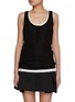 首图 - 点击放大 - MO&CO. - Scoop Neck Layerd Look Cotton Tank Top