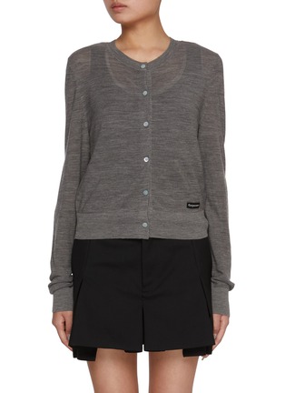首图 - 点击放大 - MO&CO. - Round Neck Wool Cardigan