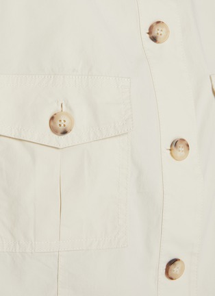  - MO&CO. - Cargo Cropped Cotton Blend Shirt Jacket