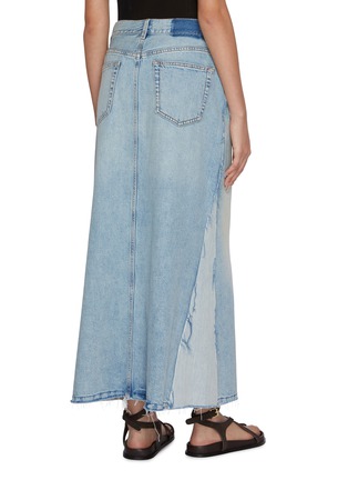背面 - 点击放大 - MO&CO. - Paneled Denim Maxi Skirt