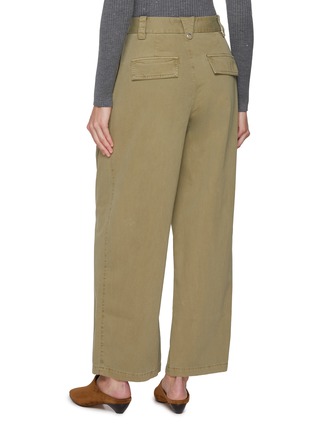 背面 - 点击放大 - MO&CO. - Pleated Wide Leg Cotton Pants