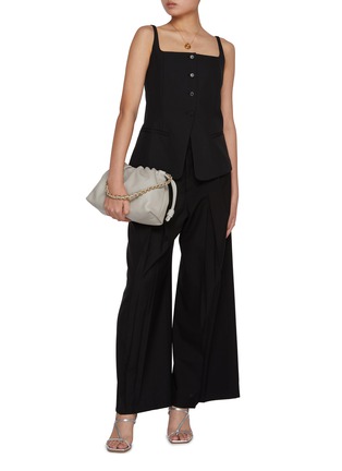 模特儿示范图 - 点击放大 - MO&CO. - Pleated Wide Leg Wool Blend Pants