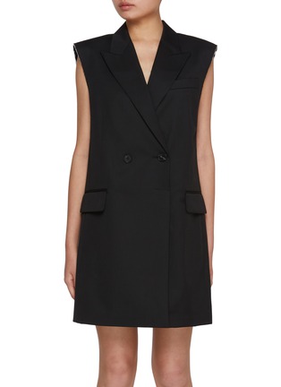 首图 - 点击放大 - MO&CO. - Tailored Sleeveless Wool Blend Blazer Dress