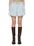 首图 - 点击放大 - MO&CO. - Drawstring Light Wash Denim Shorts