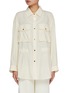 首图 - 点击放大 - MO&CO. - Elastic Waist Cargo Shirt Jacket