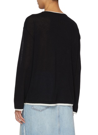 背面 - 点击放大 - MO&CO. - Layered Look Knit Sweater