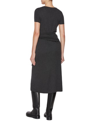 背面 - 点击放大 - MO&CO. - Crewneck Waist Tie Shift Dress