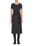 首图 - 点击放大 - MO&CO. - Crewneck Waist Tie Shift Dress