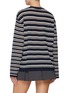 背面 - 点击放大 - MO&CO. - Striped Crewneck Sweater