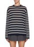 首图 - 点击放大 - MO&CO. - Striped Crewneck Sweater