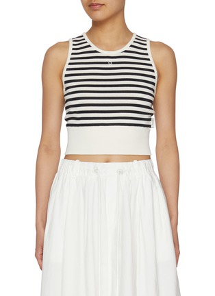 首图 - 点击放大 - MO&CO. - Striped Tank Top